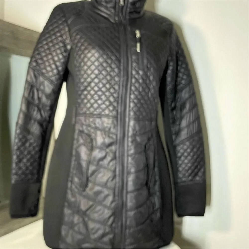 COPY - Michael Kors Women's Quilted Mixed Media Coat Black Size S Winter Casual